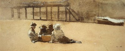 Four Boys on a Beach by Winslow Homer